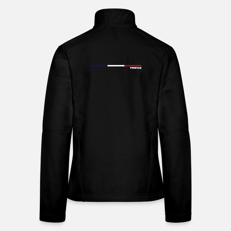 French flag - Women's Softshell Jacket - black