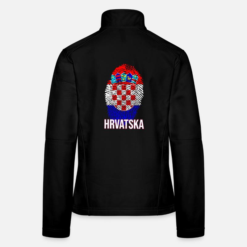  HRVATSKA Design mit kroatischer Flagge Frauen Softshelljacke