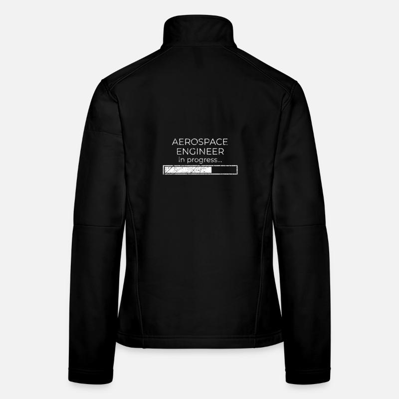 Luft- und Raumfahrttechniker in Arbeit - Frauen Softshelljacke - Schwarz