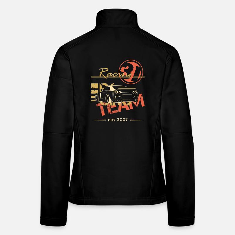 team racing gtr car gift idea Women's Softshell Jacket