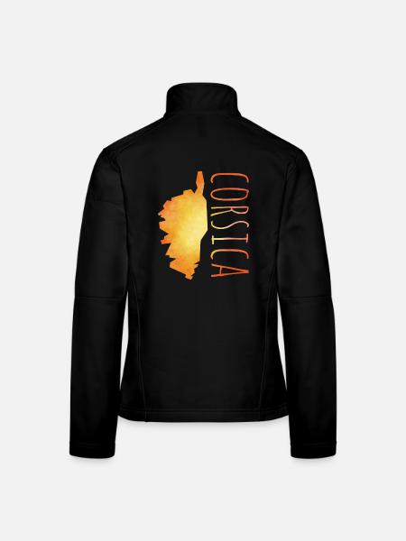 Corsica - Women's Softshell Jacket - black - Back