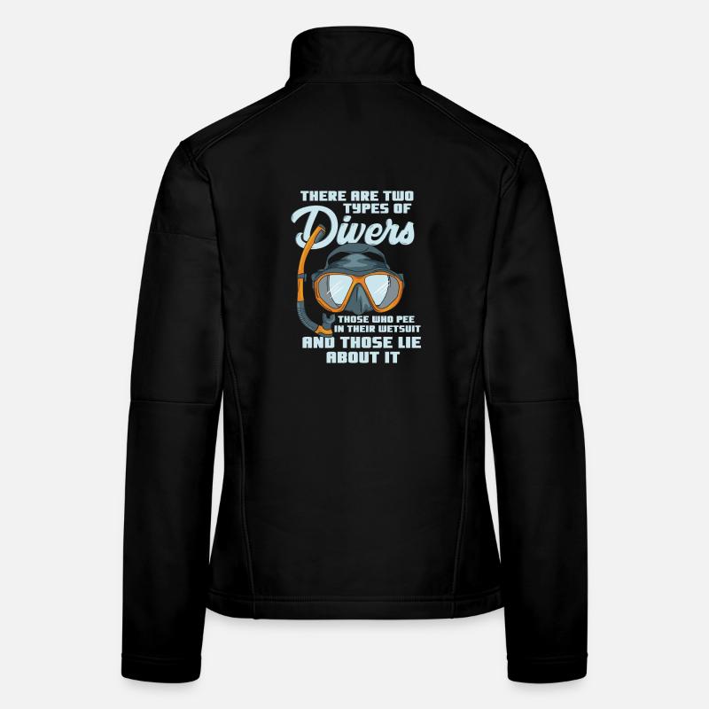 Tauchen Taucher Unterwasser Geschenk Frauen Softshelljacke