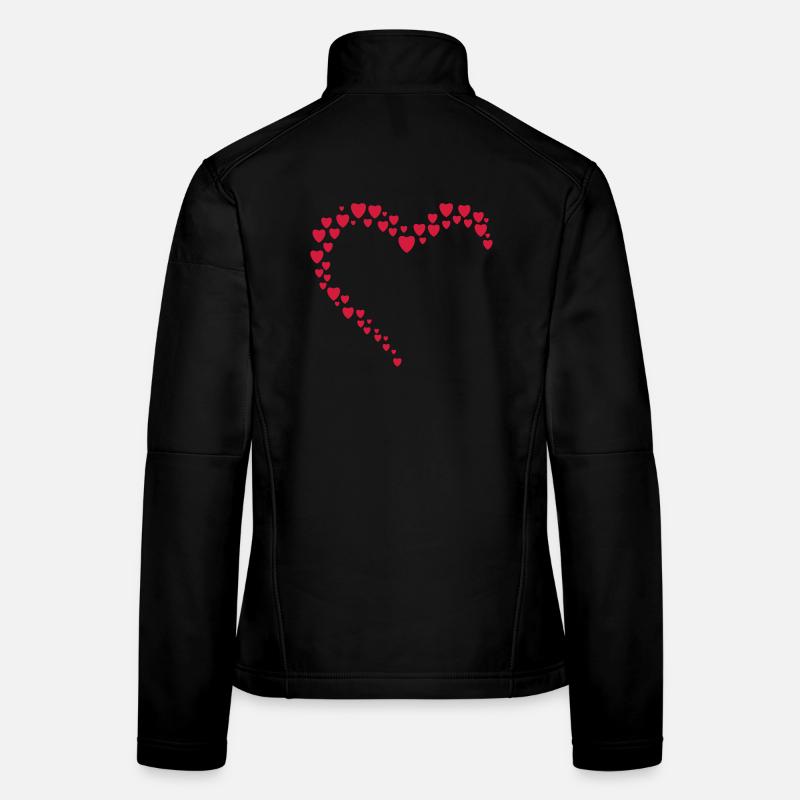 coeur Veste en tissu softshell Femme
