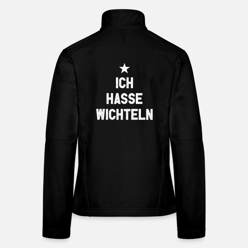 Ich Hasse Wichteln I Lustiges Wichtelgeschenk Frauen Softshelljacke