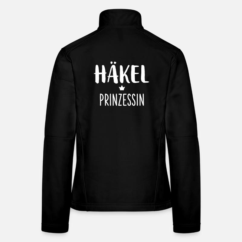 Häkel Prinzessin Krone I Geschenk häkeln Hobby Frauen Softshelljacke