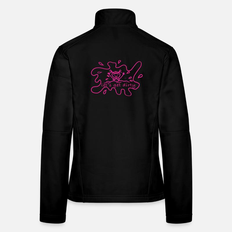 Piste de boue Veste en tissu softshell Femme