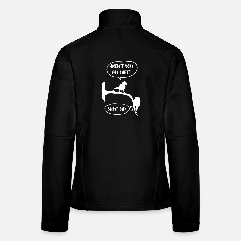 Diet Fat Thick Weight Bodyweight Funny saying Women's Softshell Jacket