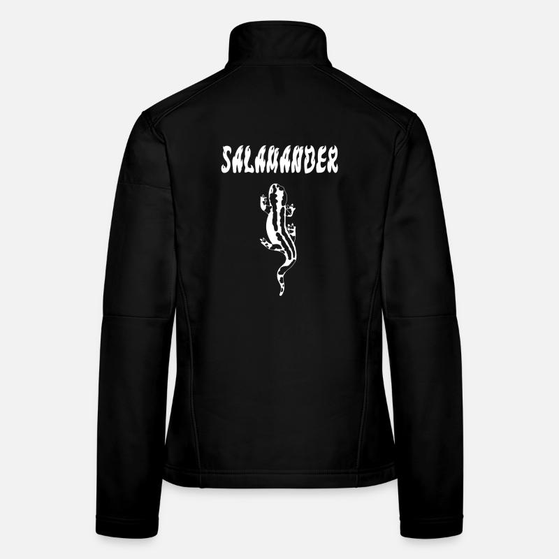 Salamandre blanche Veste en tissu softshell Femme