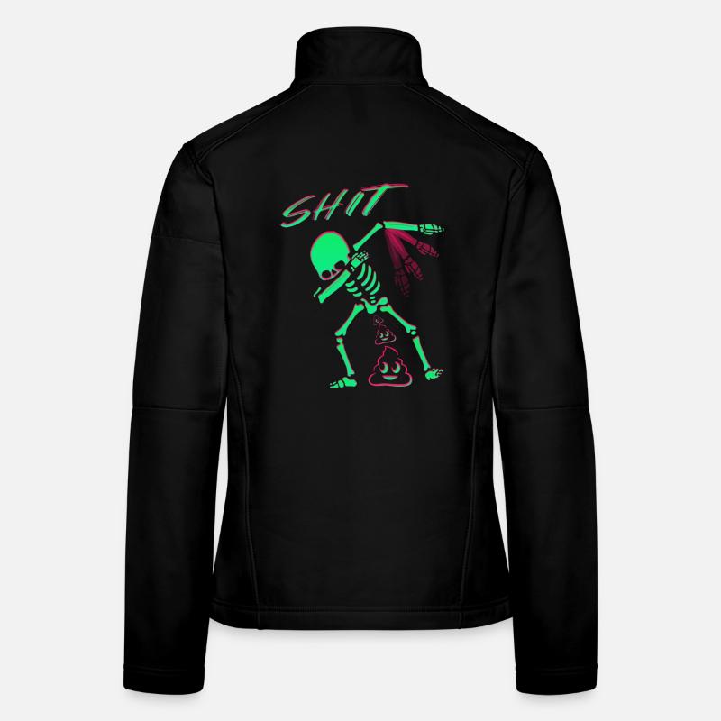 Funny skeleton Women's Softshell Jacket
