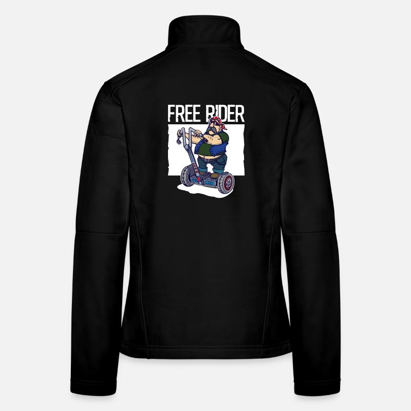 Motorbikes motorcycle freedom independence funny - Women's Softshell Jacket - black