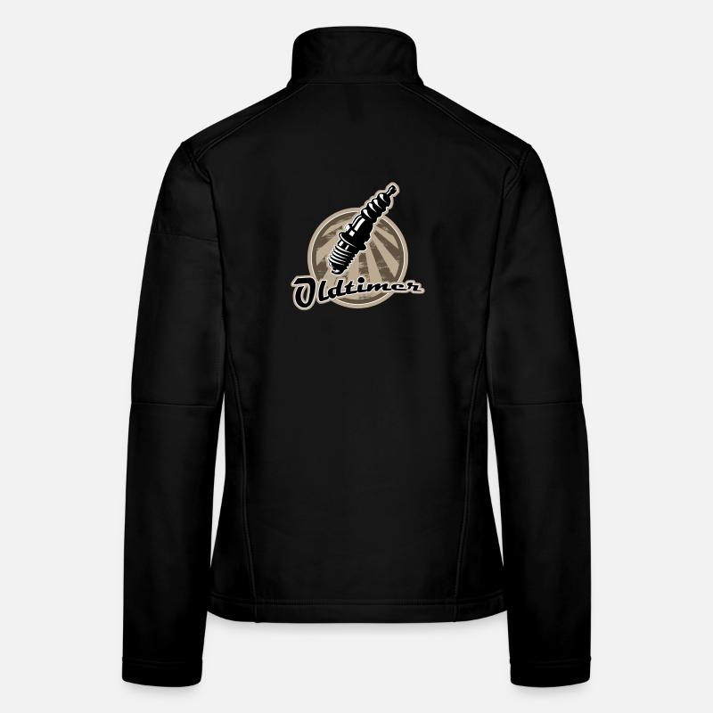 Vintage spark plug retro Women's Softshell Jacket