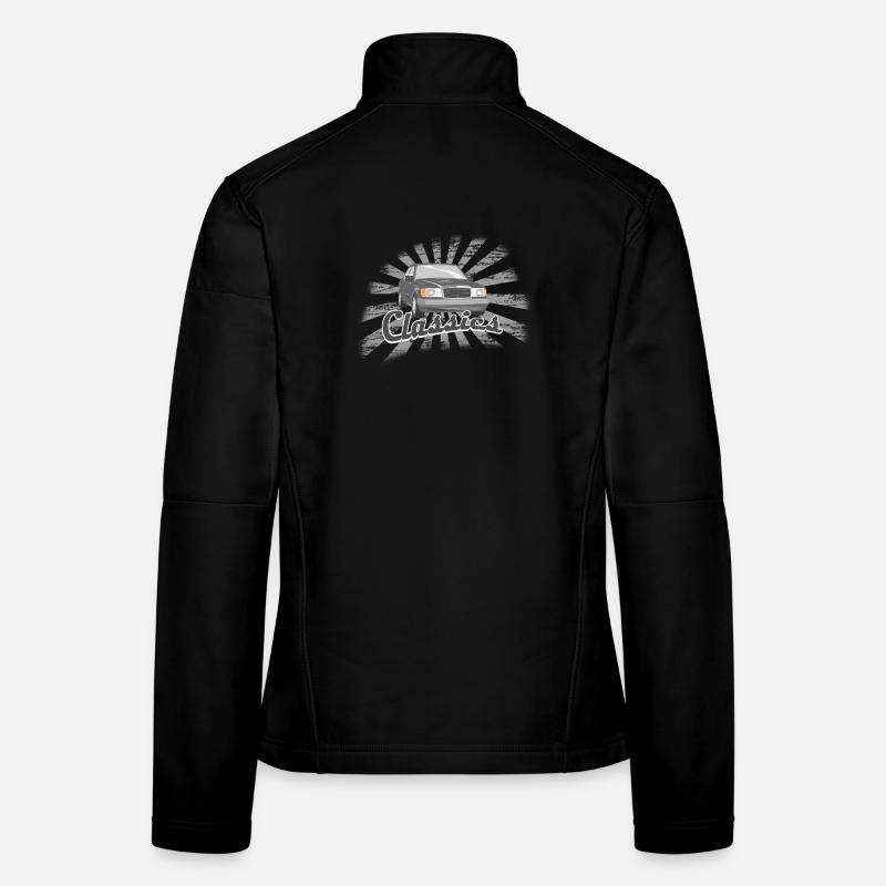Classic Car - Frauen Softshelljacke - Schwarz