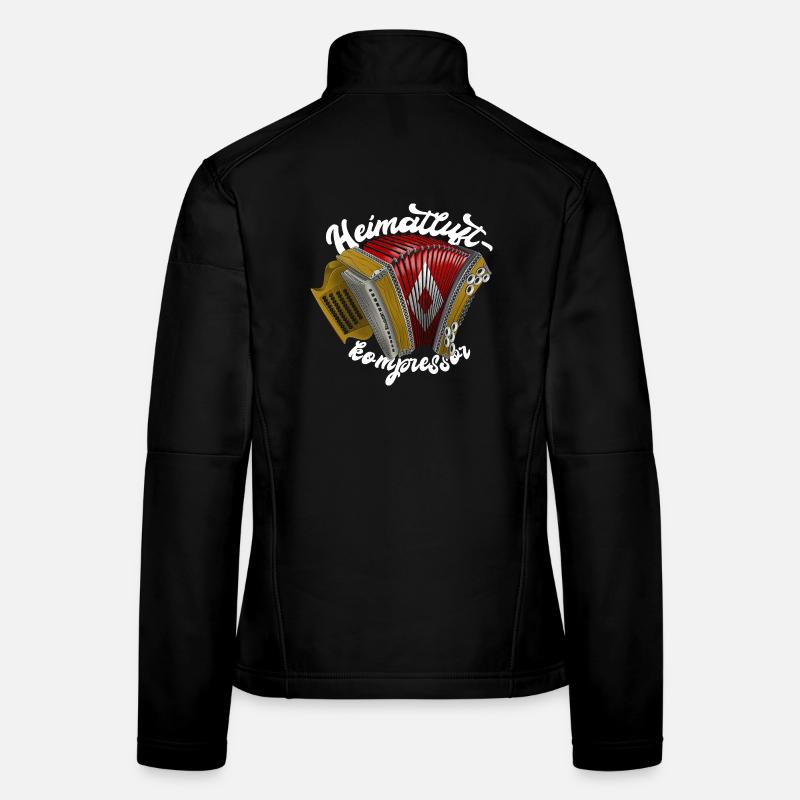 Heimatluftkompressor // hell | ZiachON! - Frauen Softshelljacke - Schwarz
