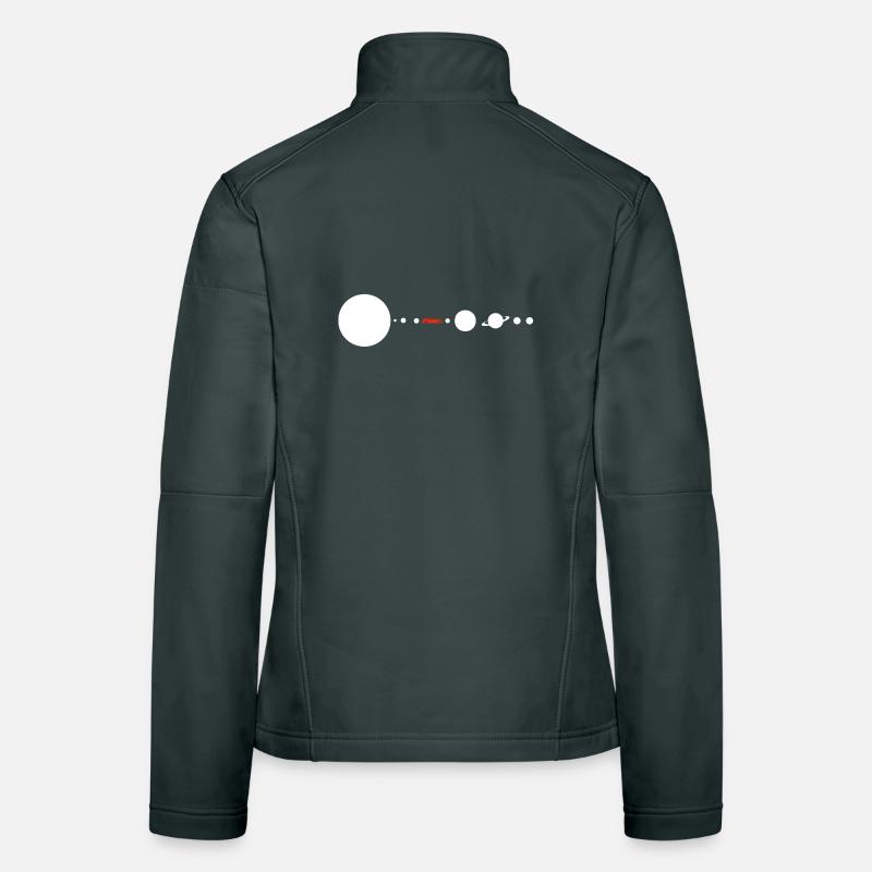Tesla in Space Solar System SpaceX Women's Softshell Jacket