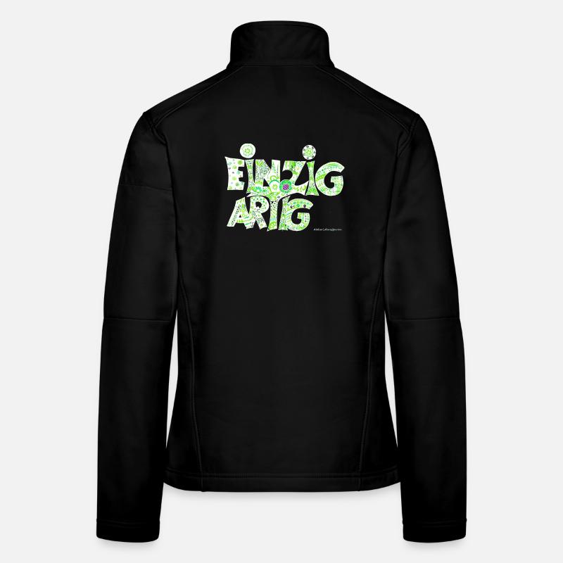 Einzigartig - Frauen Softshelljacke - Schwarz