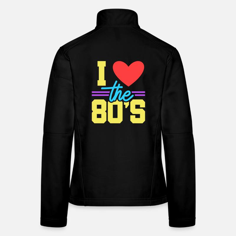 80er Achtziger Frauen Softshelljacke