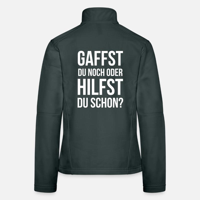 Gaffst du noch oder hilfst du schon? Frauen Softshelljacke