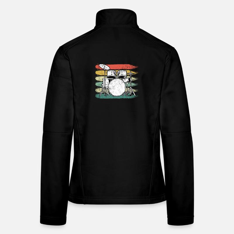 Schlagzeuger Schlagzeug Frauen Softshelljacke