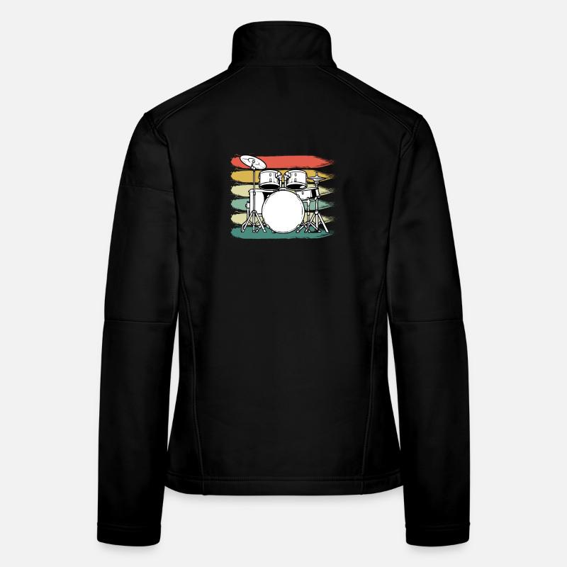 Drums Drummer Women's Softshell Jacket