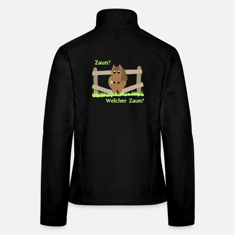 Unschuldiges Pony - Frauen Softshelljacke - Schwarz