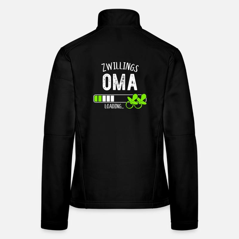 Zwillingsoma Loading Oma Großmutter Zwillinge Frauen Softshelljacke
