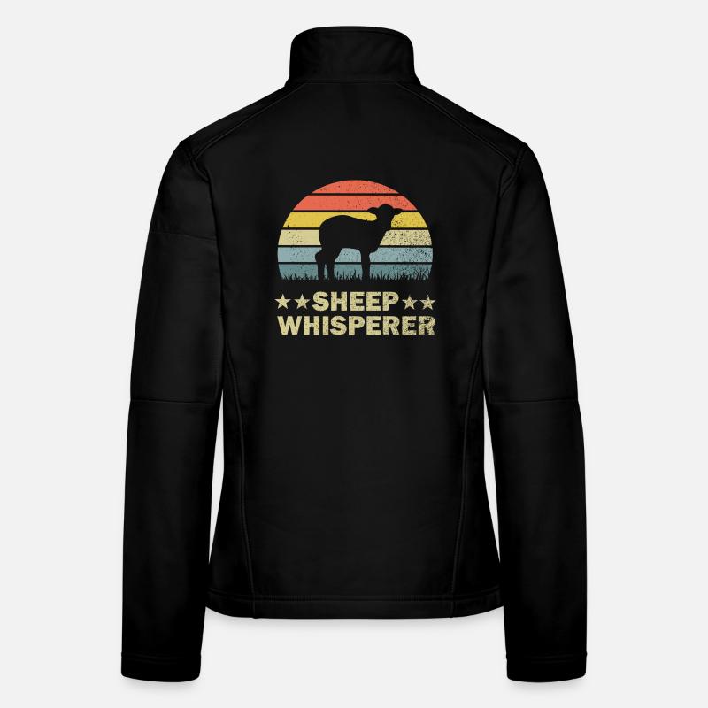 Schaf Schafe Frauen Softshelljacke