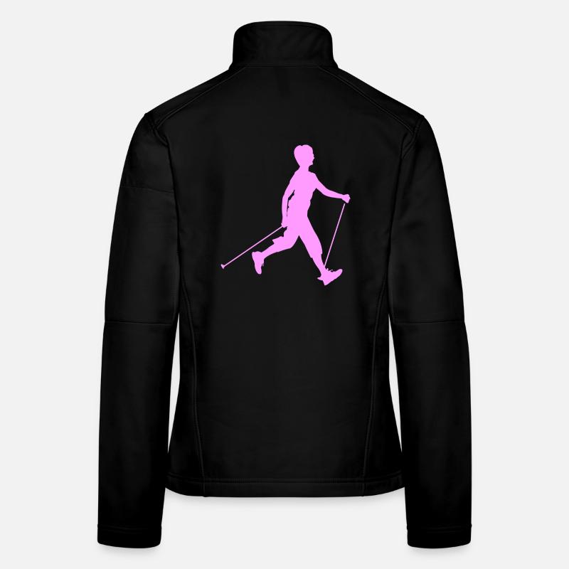 Wanderwandern mit Nordic Walking Frauen Softshelljacke
