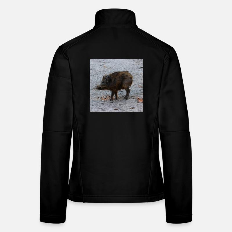 Cadeau de forêt chasseur de sanglier chasseur ranger Veste en tissu softshell Femme