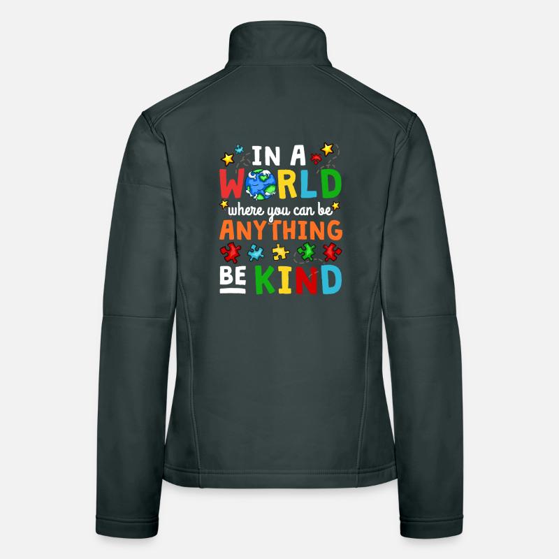 Sensibilisation à l'autisme Veste en tissu softshell Femme