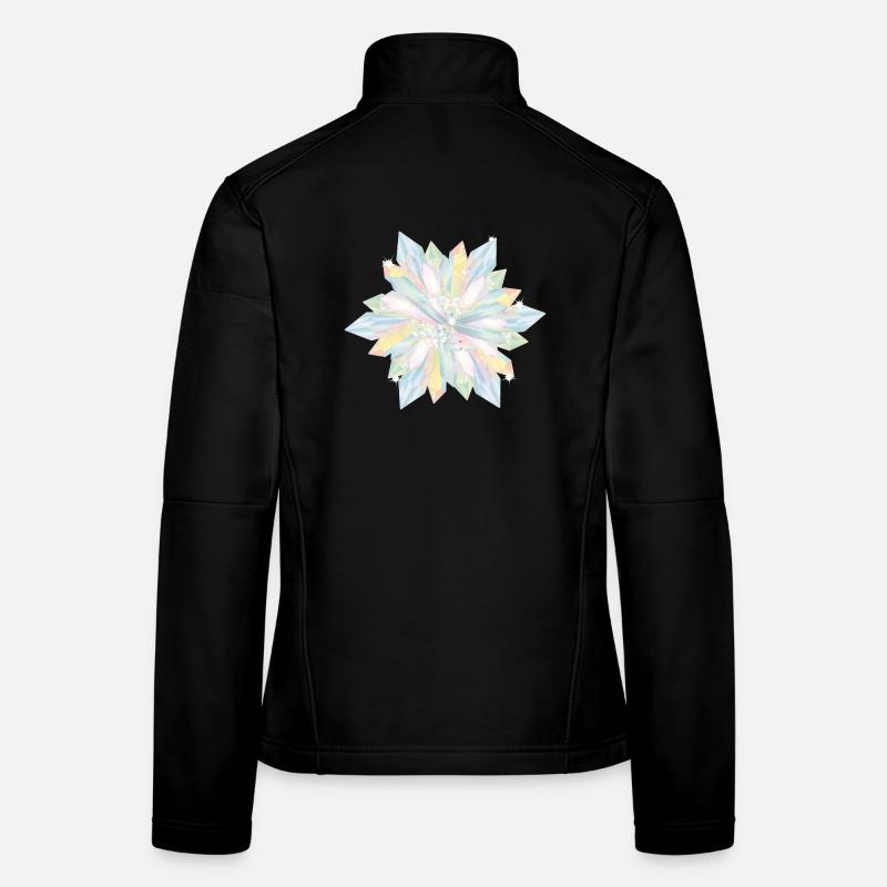 irisierender Kristalle Stern Frauen Softshelljacke