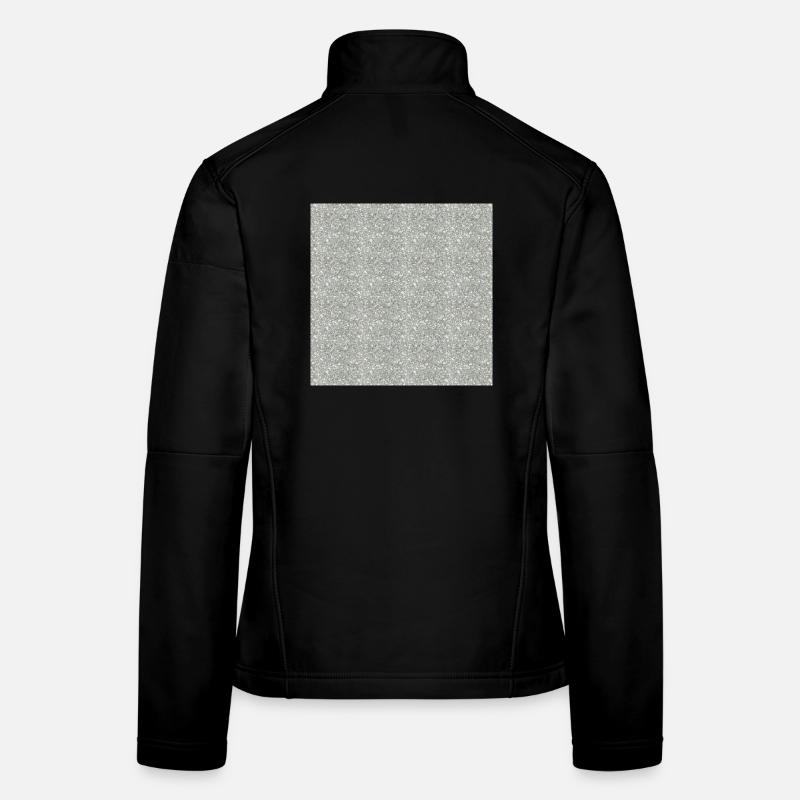 Pierre de granit à motifs dans les tons de gris Veste en tissu softshell Femme