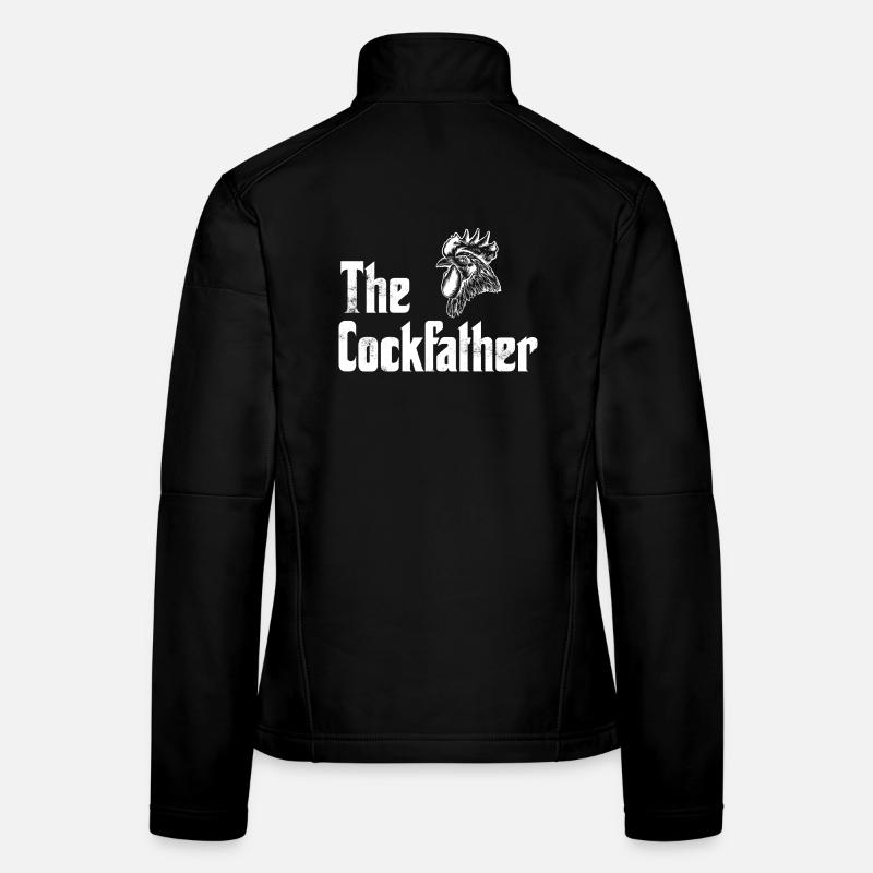 Hahn Huhn Hühner - Frauen Softshelljacke - Schwarz
