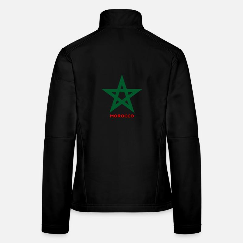 Green five-star Morocco style Women's Softshell Jacket
