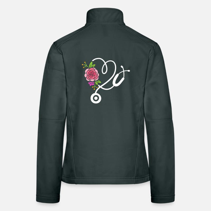 Stethoskop Doktor Krankenschwester Frauen Softshelljacke