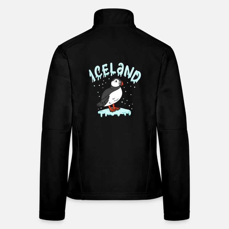 Les plongeurs de perroquet islandais Veste en tissu softshell Femme