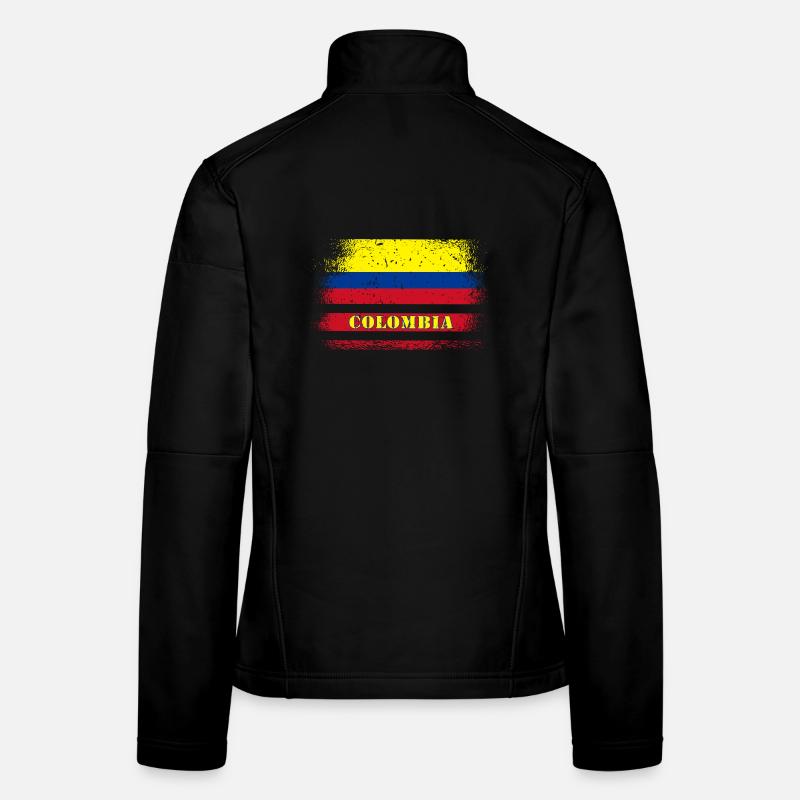 Colombia vintage flag / gift idea Women's Softshell Jacket