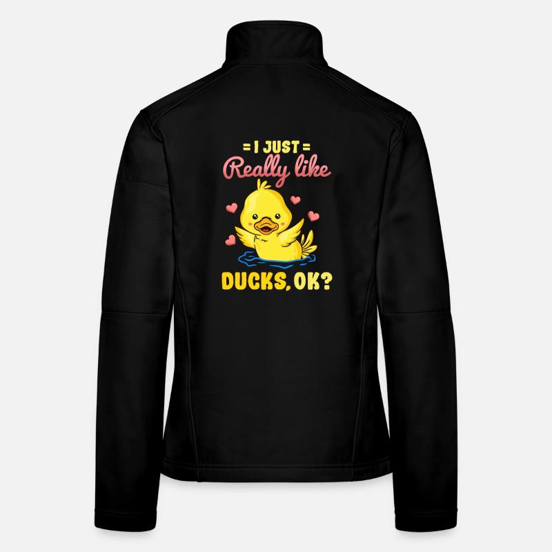 Duck Duck Lover - Women's Softshell Jacket - black