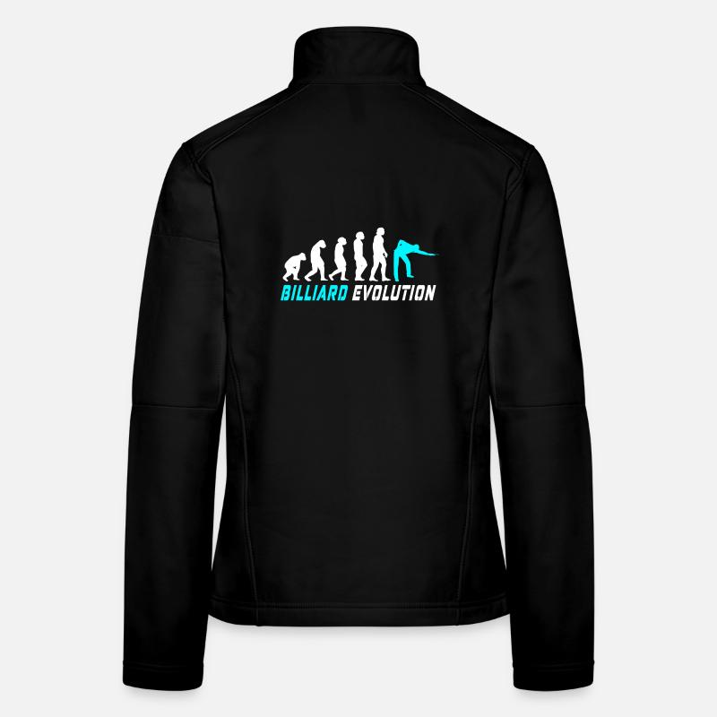 Billard Evolution Design / Geschenkidee Frauen Softshelljacke