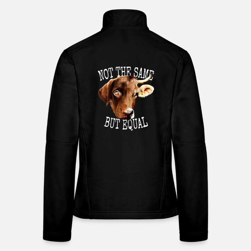 Vegan Not The Same But Equal Vegetarier Tierfreund Frauen Softshelljacke