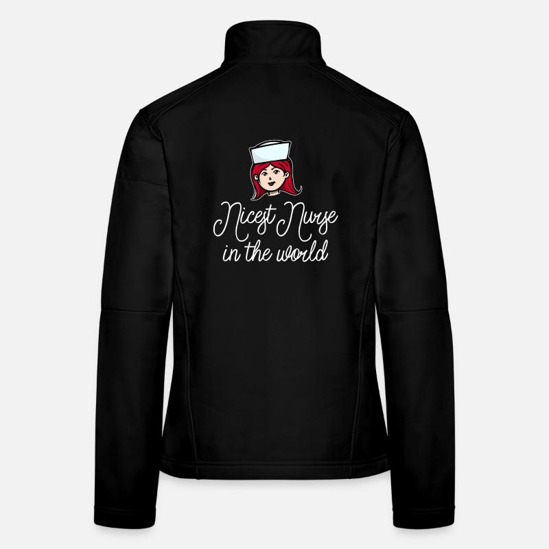 Infirmière soignante assistante sociale Veste en tissu softshell Femme