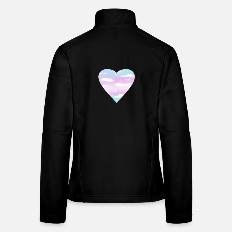 Cœur trans Veste en tissu softshell Femme