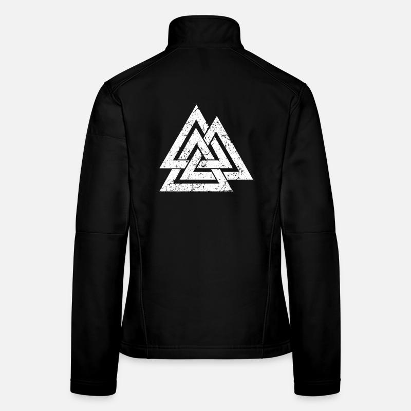Valknut Symbol - Wikinger Kelten Germanen - Viking Frauen Softshelljacke