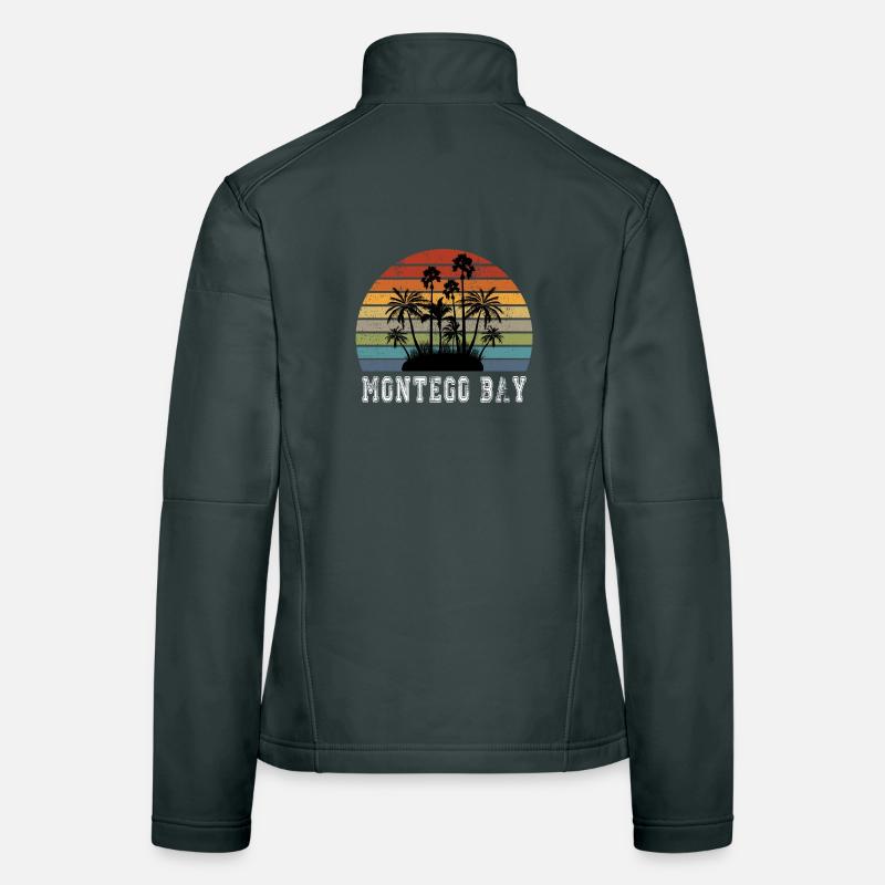 Montego Bay Island Palm Trees Design / Gift Idea Women's Softshell Jacket