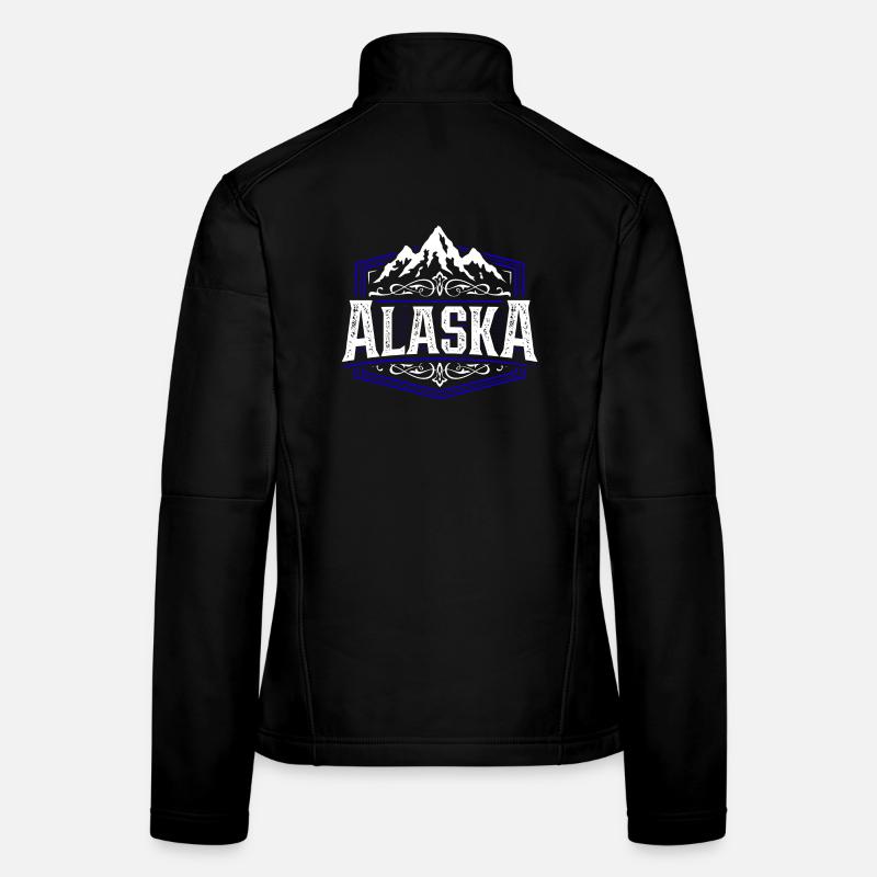 Alaska | Typographie de l'Alaska Veste en tissu softshell Femme