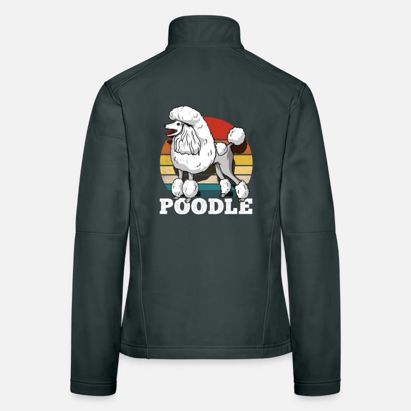 Retro Poodle Women's Softshell Jacket