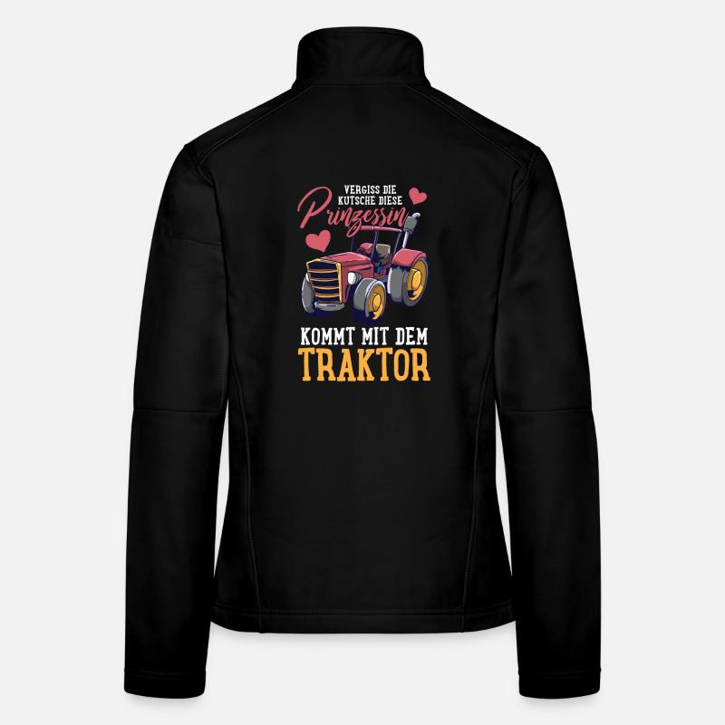 Traktor Landwirtschaft Frauen Softshelljacke