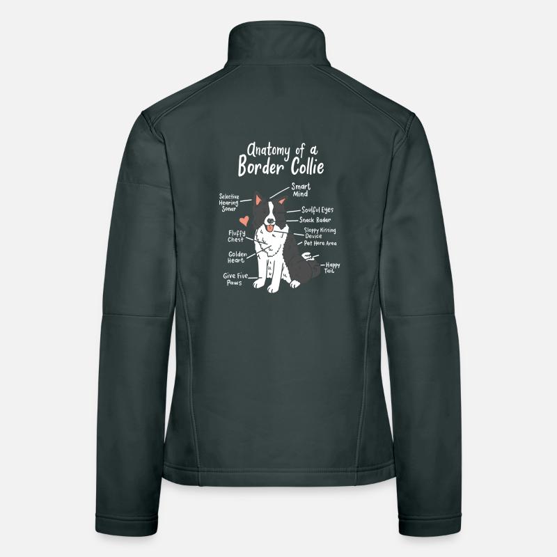 Border Collie Frauen Softshelljacke