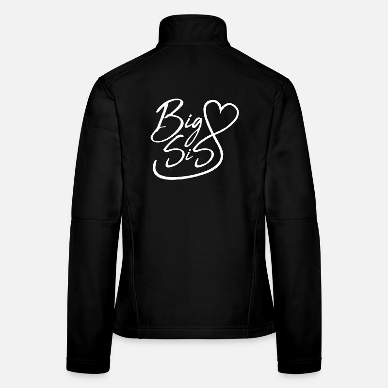 Big Sis Herz - Große Schwester 2021 Mädchen Frauen Softshelljacke