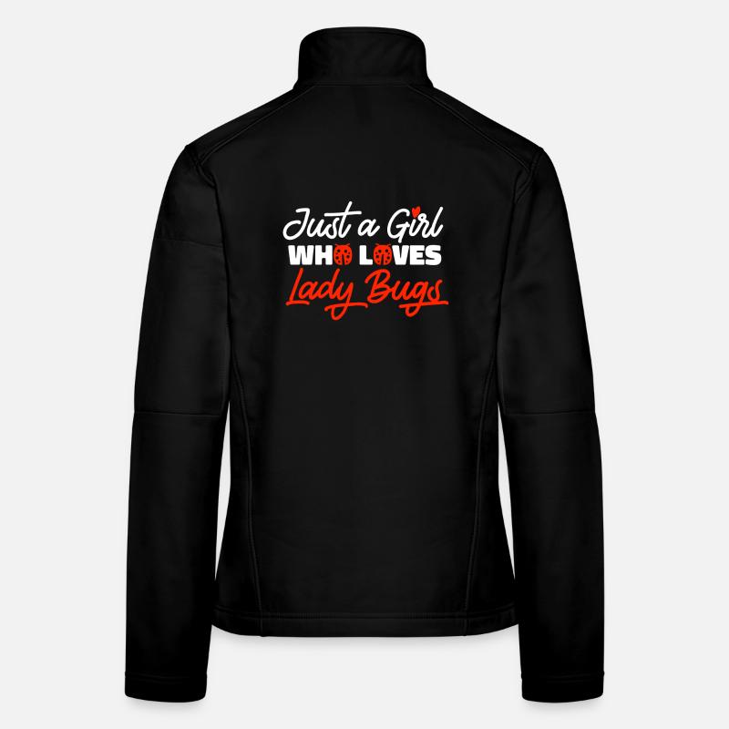 Marienkäfer - Frauen Softshelljacke - Schwarz