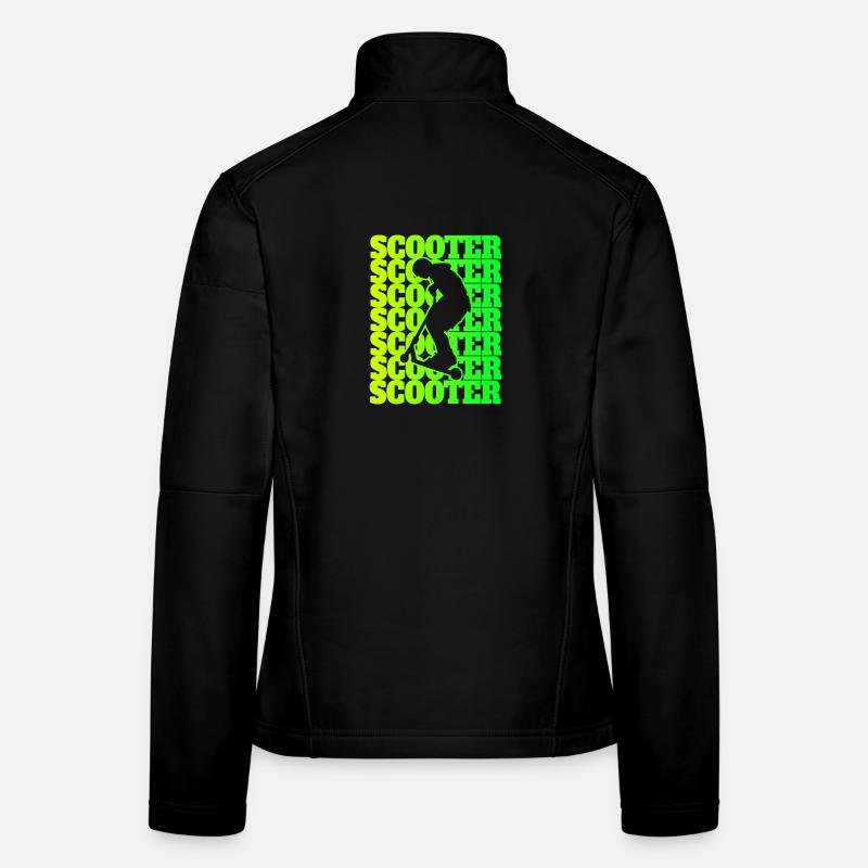 Scooter Sport Design / Gift Idea - Women's Softshell Jacket - black
